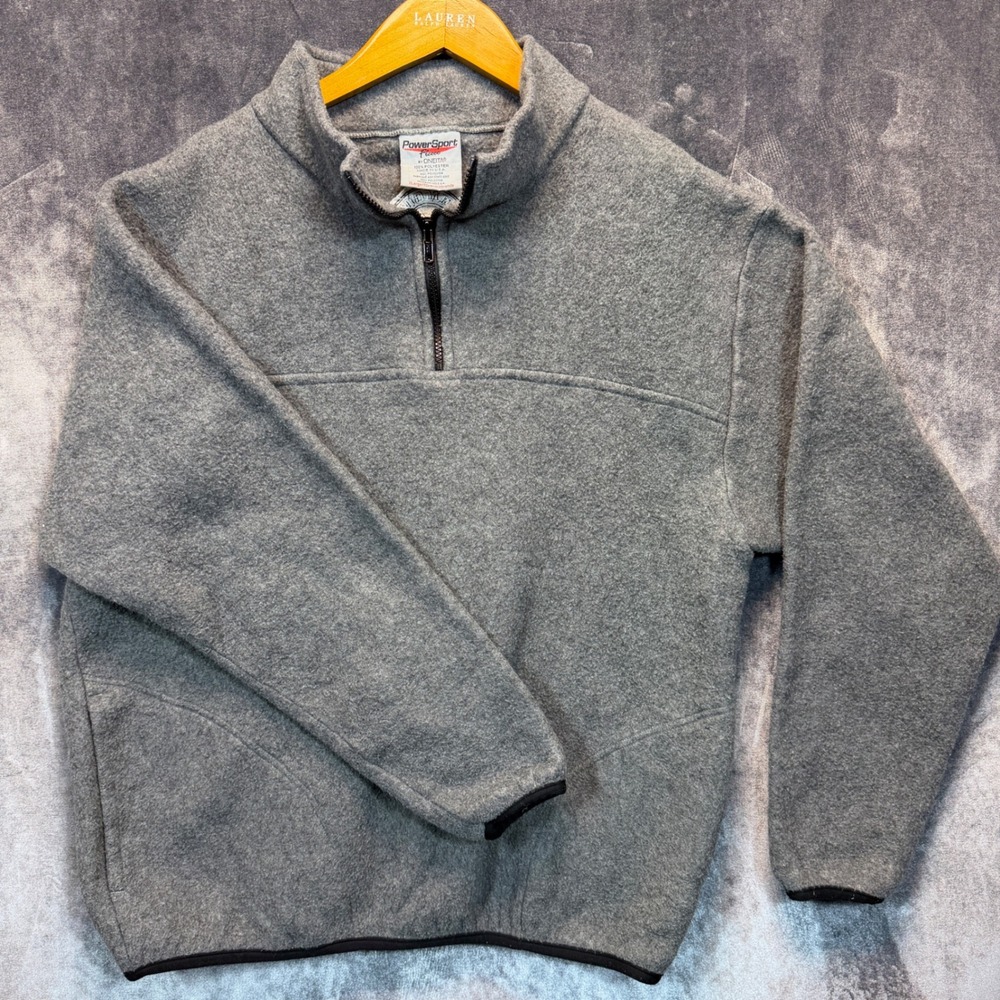 VTG Oneita PowerSport Fleece Monmouth Pi Beta Phi Pullover Mens Gray XL